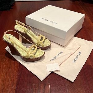 Sergio Rossi pltform sandal heals